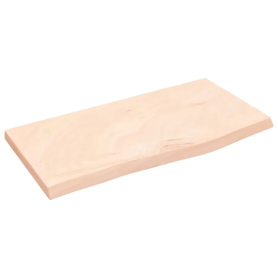 Étagère murale 60x30x2 cm bois de chêne massif non traité - 2