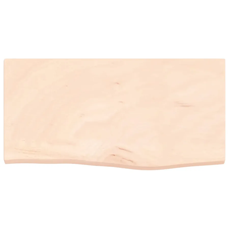 Étagère murale 60x30x2 cm bois de chêne massif non traité - 4