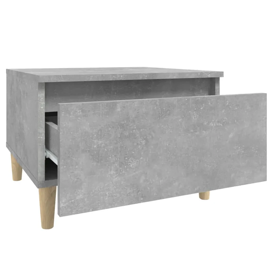 Tables d'appoint 2 pcs Gris béton 50x46x35 cm Bois d'ingénierie - 9
