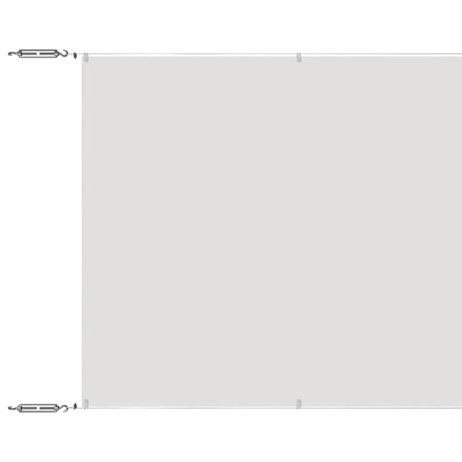 Auvent vertical Blanc 140x600 cm Tissu oxford - 2