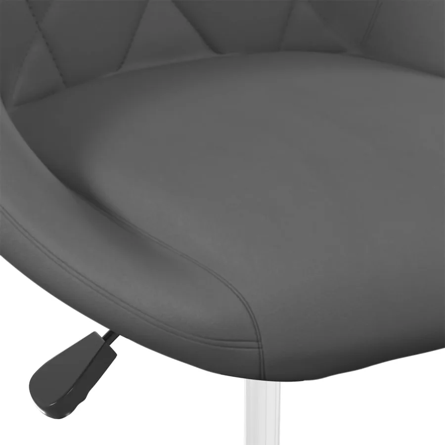 Chaises pivotantes à manger lot de 4 Gris foncé Velours - 7