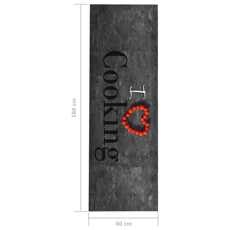 Tapis de sol de cuisine lavable Cooking 60x180 cm - 5