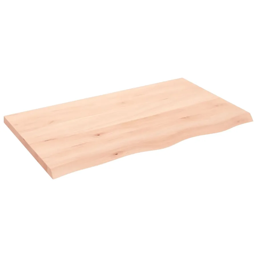 Étagère murale 100x60x(2-4) cm bois de chêne massif non traité - 2