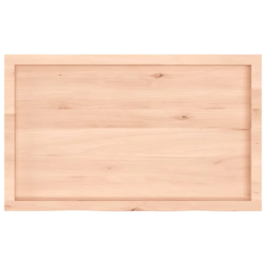 Étagère murale 100x60x(2-4) cm bois de chêne massif non traité - 5