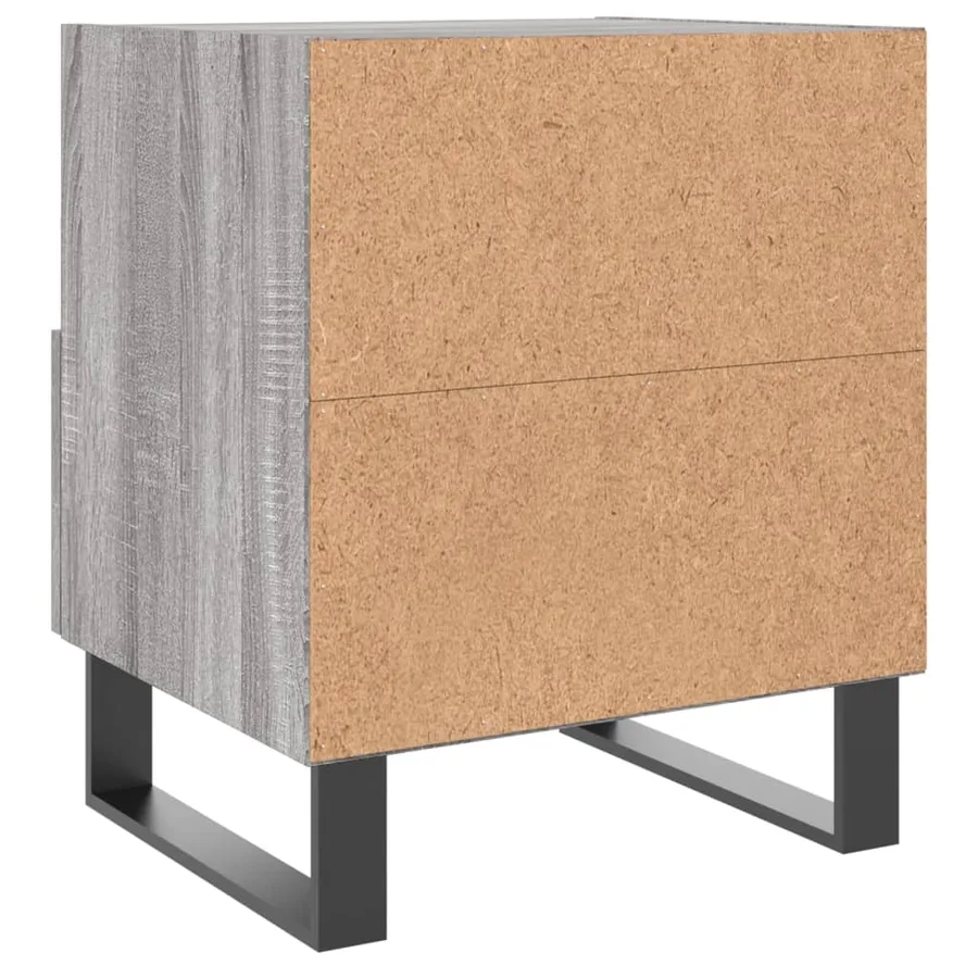 Table de chevet sonoma gris 40x35x47,5 cm bois d’ingénierie - 6