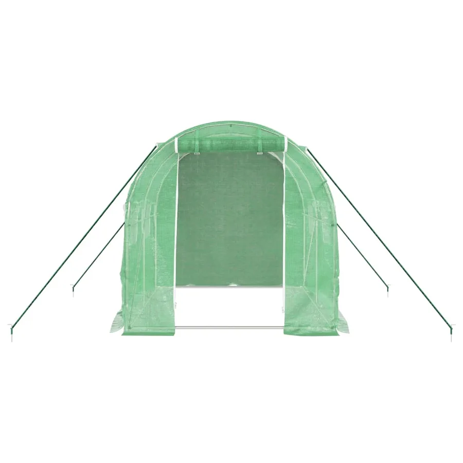 Serre avec cadre en acier vert 4 m² 2x2x2 m - 4