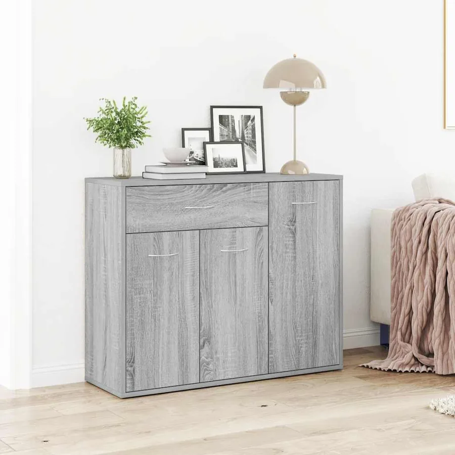 Buffet Sonoma gris 88x30x70 cm Bois d'ingénierie