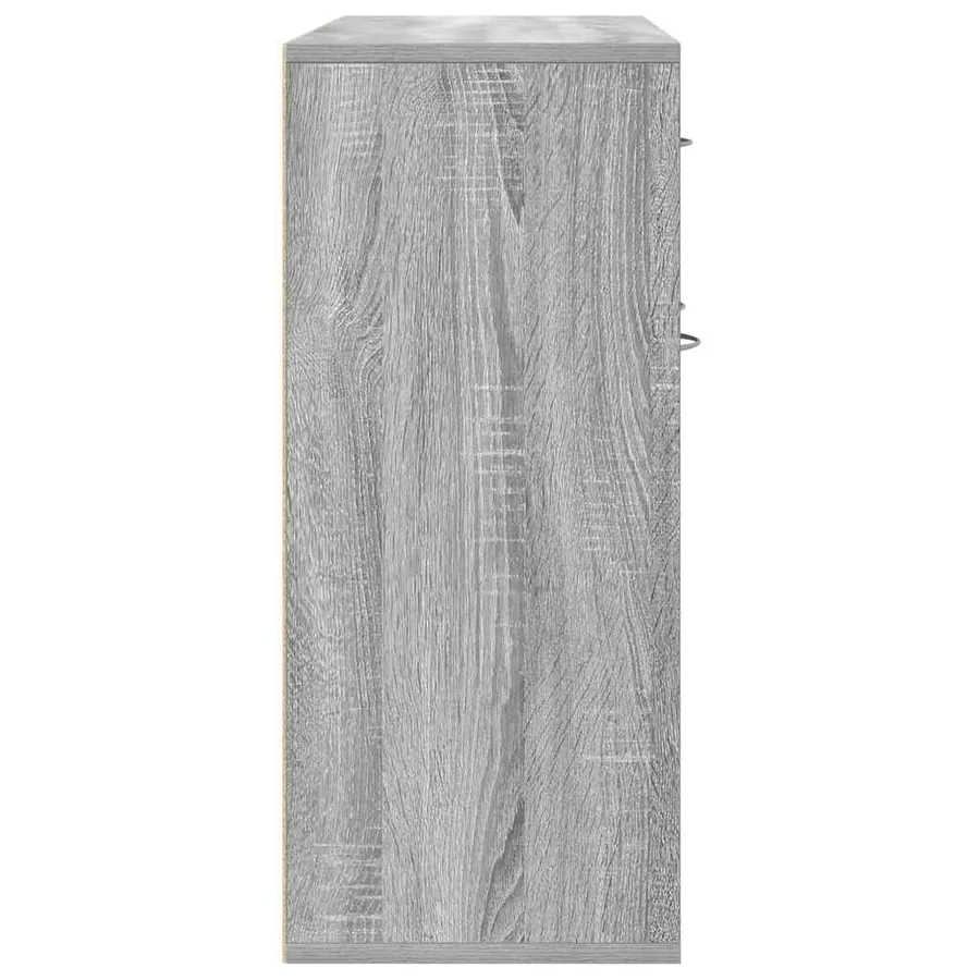 Buffet Sonoma gris 88x30x70 cm Bois d'ingénierie - 7
