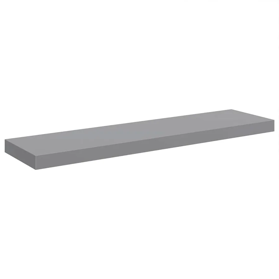 Étagères murales flottantes 4 pcs gris 90x23,5x3,8 cm MDF - 6