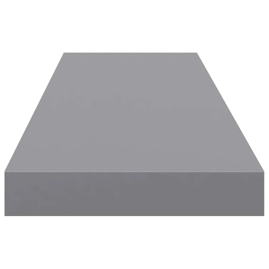 Étagères murales flottantes 4 pcs gris 90x23,5x3,8 cm MDF - 8