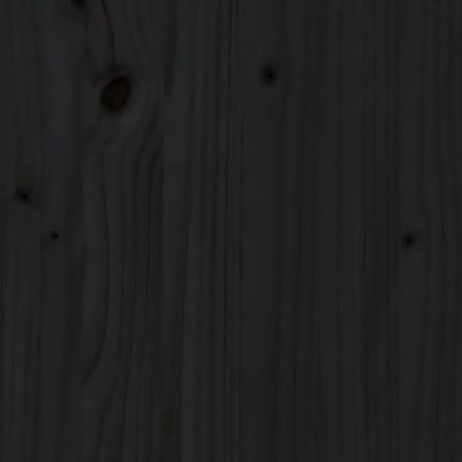 Table de jardin noir 82,5x82,5x76 cm bois massif de pin - 7
