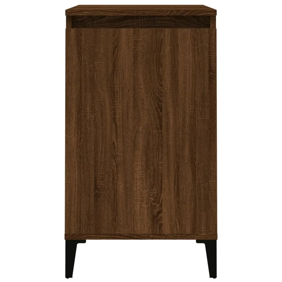 Tables de chevet 2pcs chêne marron 40x35x70cm bois d'ingénierie - 7