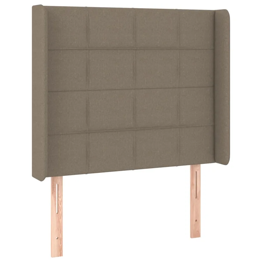 Tête de lit à LED Taupe 103x16x118/128 cm Tissu - 3