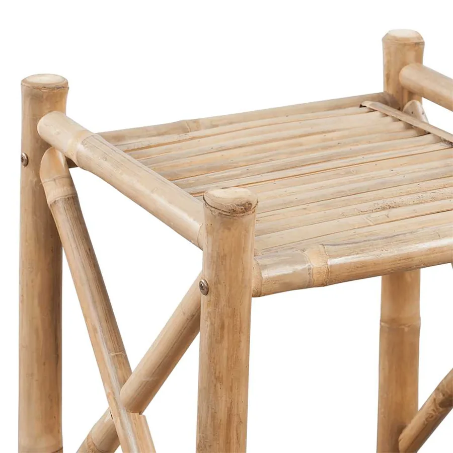 Étagère à 5 niveaux carré bambou - 6