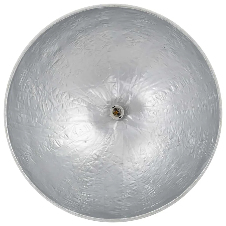 Lampe suspendue Blanc et argenté Ø50 cm E27 - 5