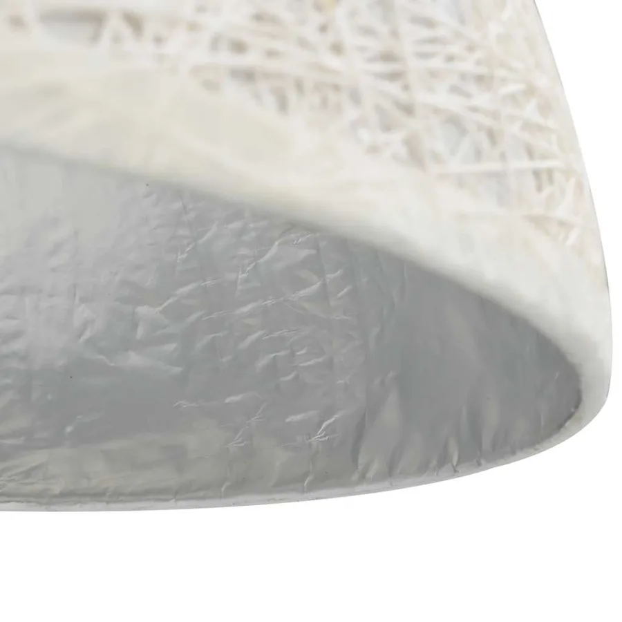 Lampe suspendue Blanc et argenté Ø50 cm E27 - 7