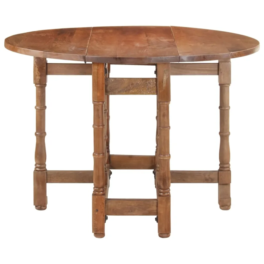 Table à manger Rond 110x76 cm Bois de manguier massif - 3
