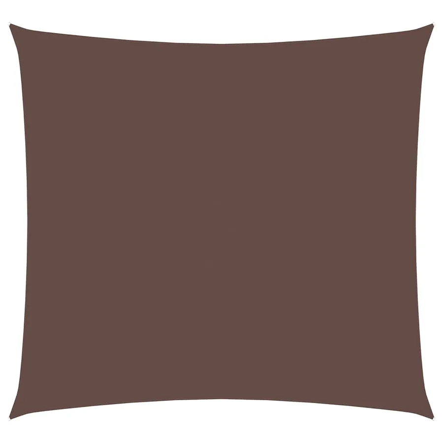Voile de parasol tissu oxford carré 6x6 m marron - 2