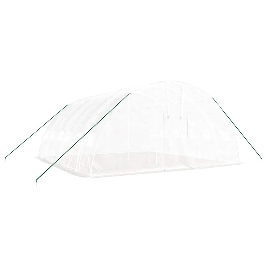 Serre avec cadre en acier blanc 36 m² 6x6x2,85 m - 3