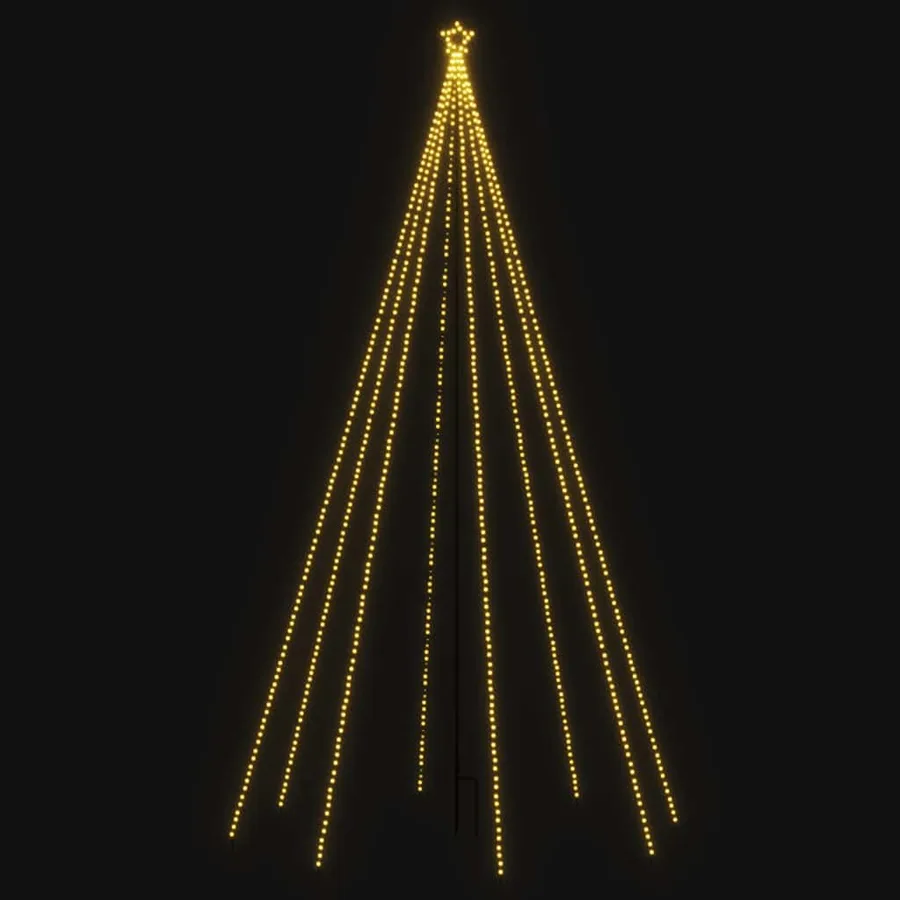 Lumières d'arbre de Noël Intérieur/Extérieur 400 LED 2,5 m - 3