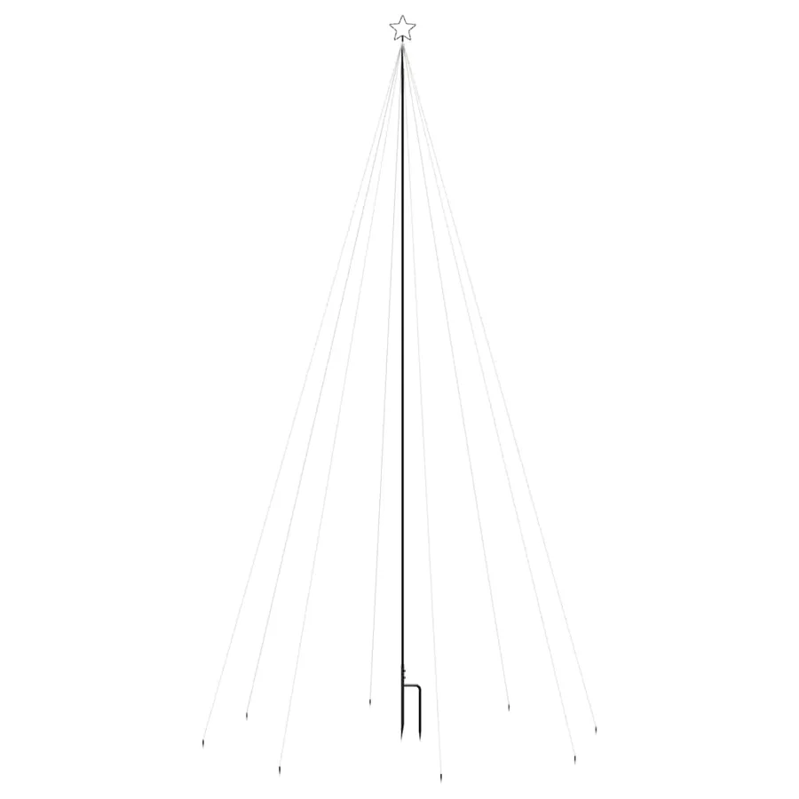 Lumières d'arbre de Noël Intérieur/Extérieur 400 LED 2,5 m - 4