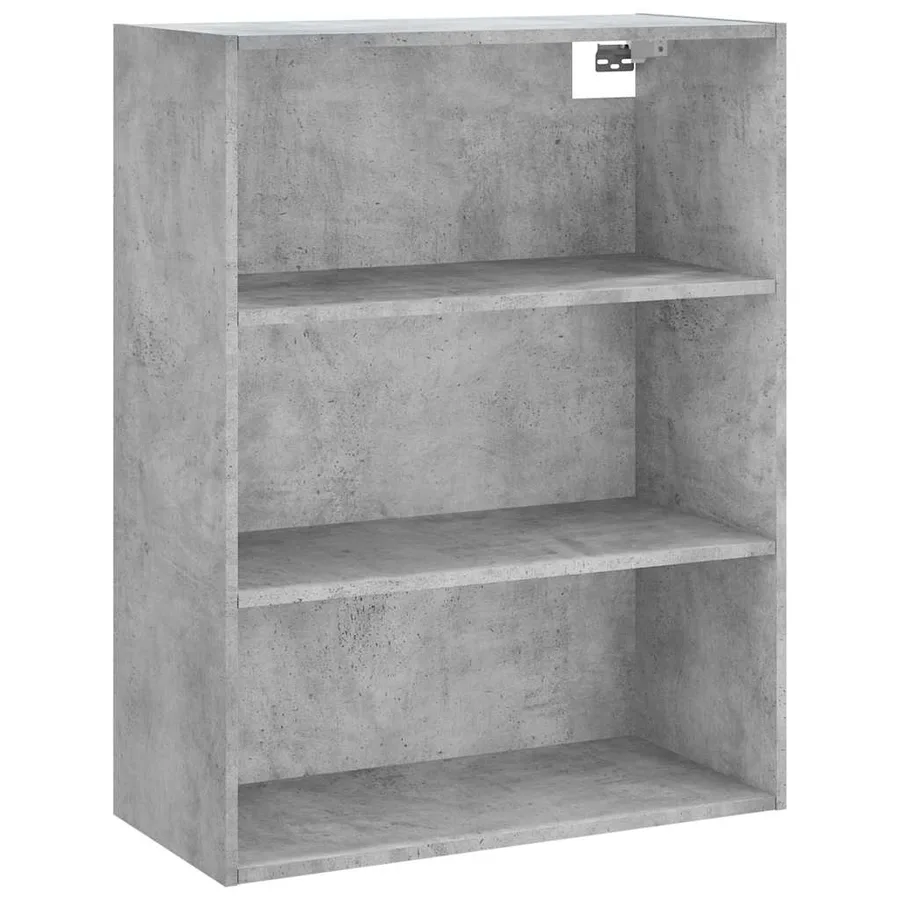 Buffet haut Gris béton 69,5x34x180 cm Bois d'ingénierie - 4