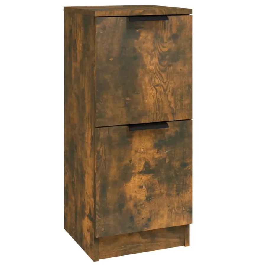Buffet Chêne fumé 30x30x70 cm Bois d'ingénierie - 2