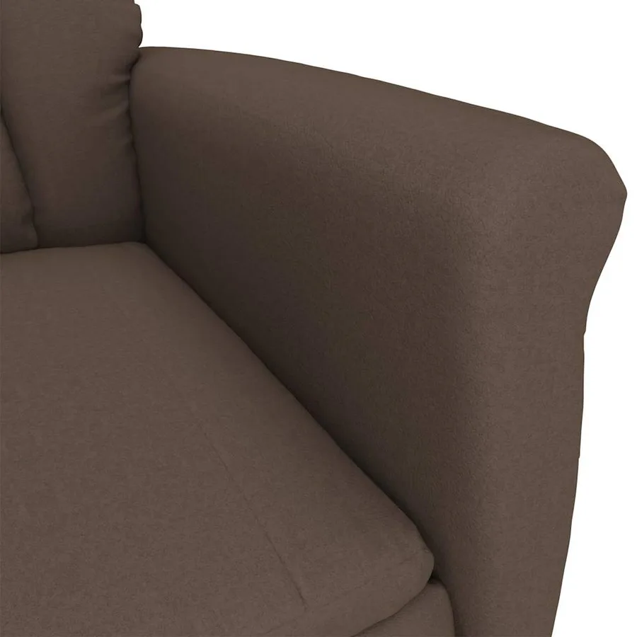 Chaise de massage Marron 96,5 x 70,5 x 95 cm Microfibre - 3