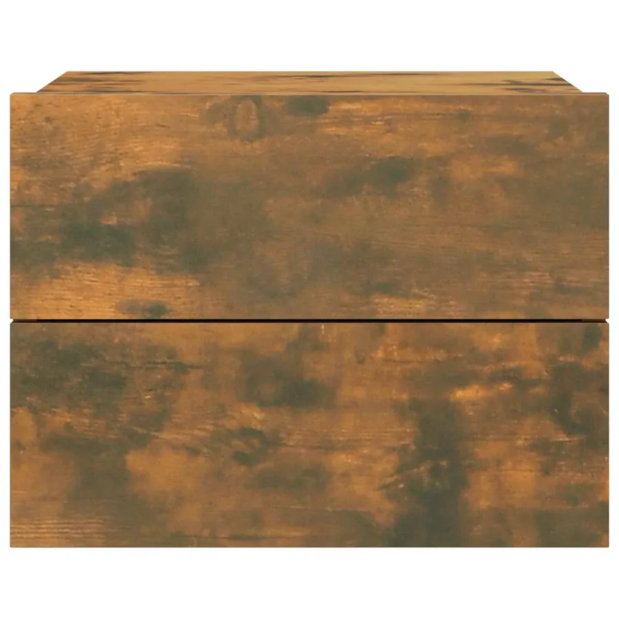 Table de chevet Chêne fumé 40x30x30 cm Bois d'ingénierie - 3