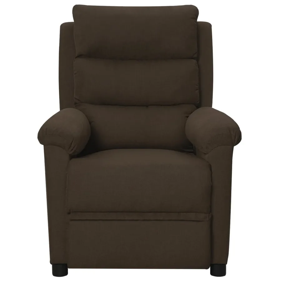 Fauteuil de massage Marron foncé Tissu - 2