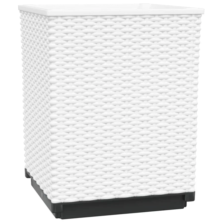 Jardinières 4 pcs blanc 30x30x37 cm polypropylène - 4