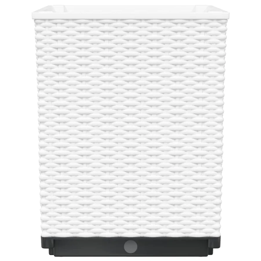 Jardinières 4 pcs blanc 30x30x37 cm polypropylène - 6
