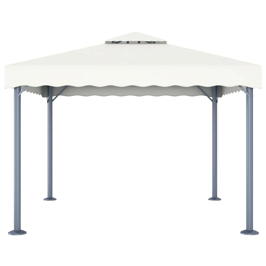 Tonnelle 300x300 cm Crème Aluminium - 2