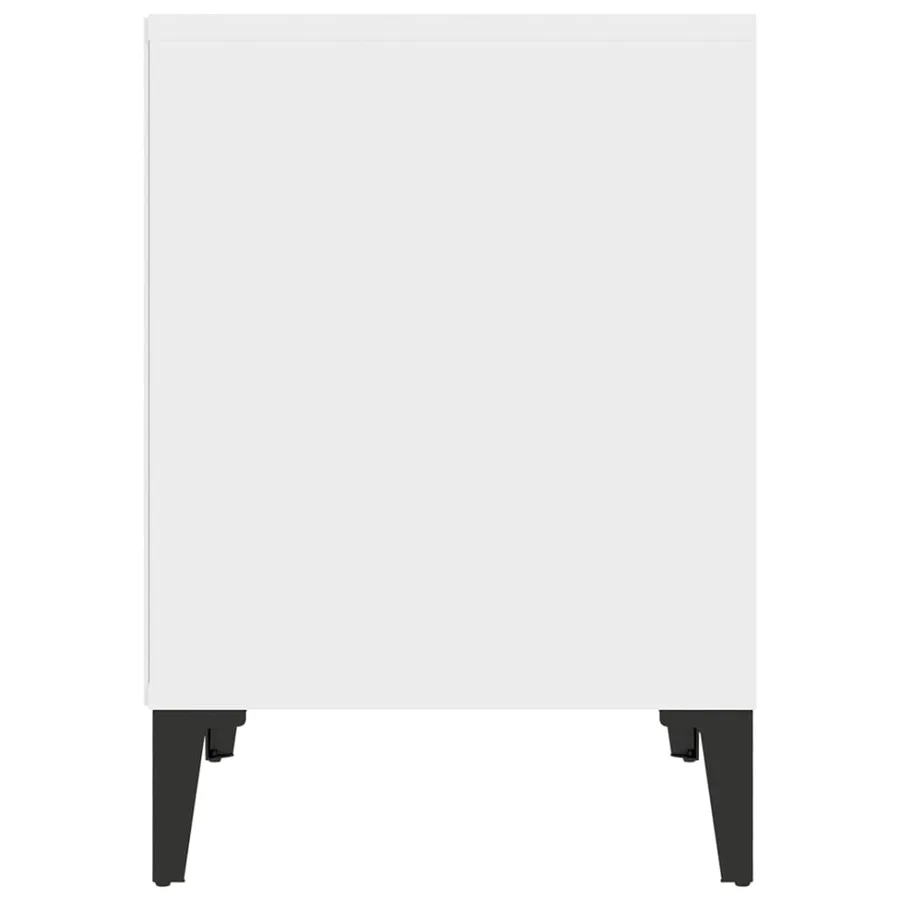 Tables de chevet 2 pcs Blanc 40x35x50 cm - 7