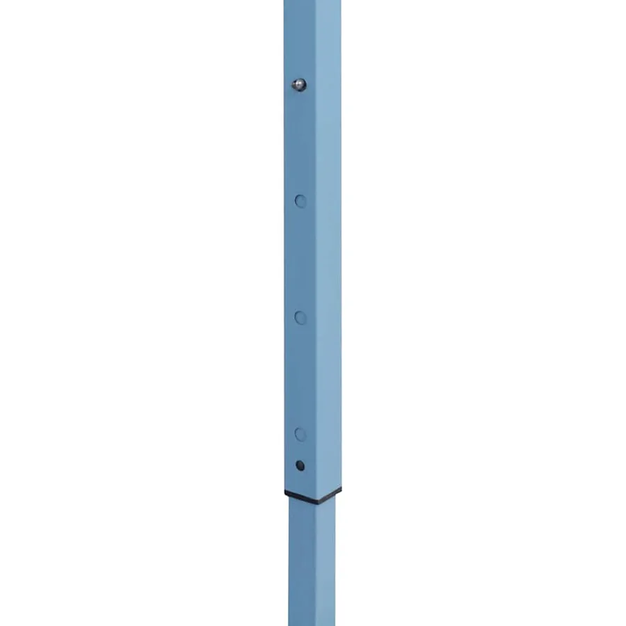 Tente de réception pliable avec 4 parois 3x4 m Acier Bleu - 9