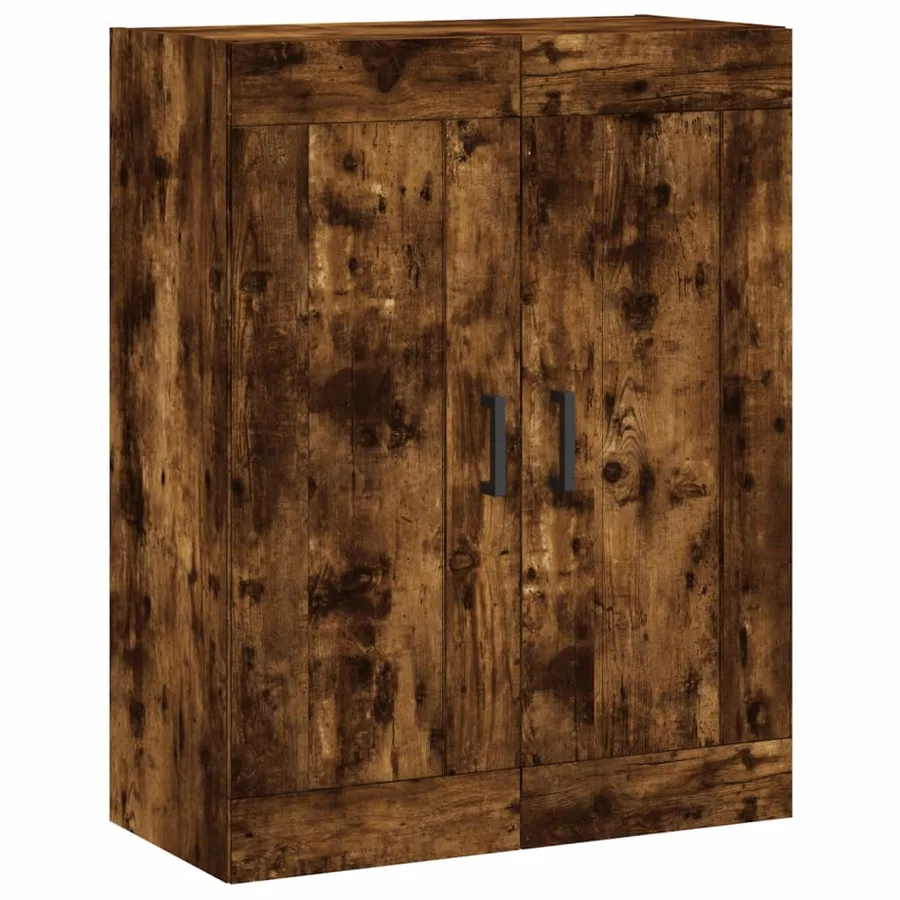 Buffet haut Chêne fumé 69,5x34x180 cm Bois d'ingénierie - 5