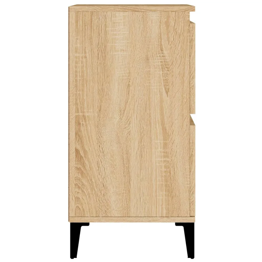 Buffets 3 pcs chêne sonoma 60x35x70 cm bois d'ingénierie - 9
