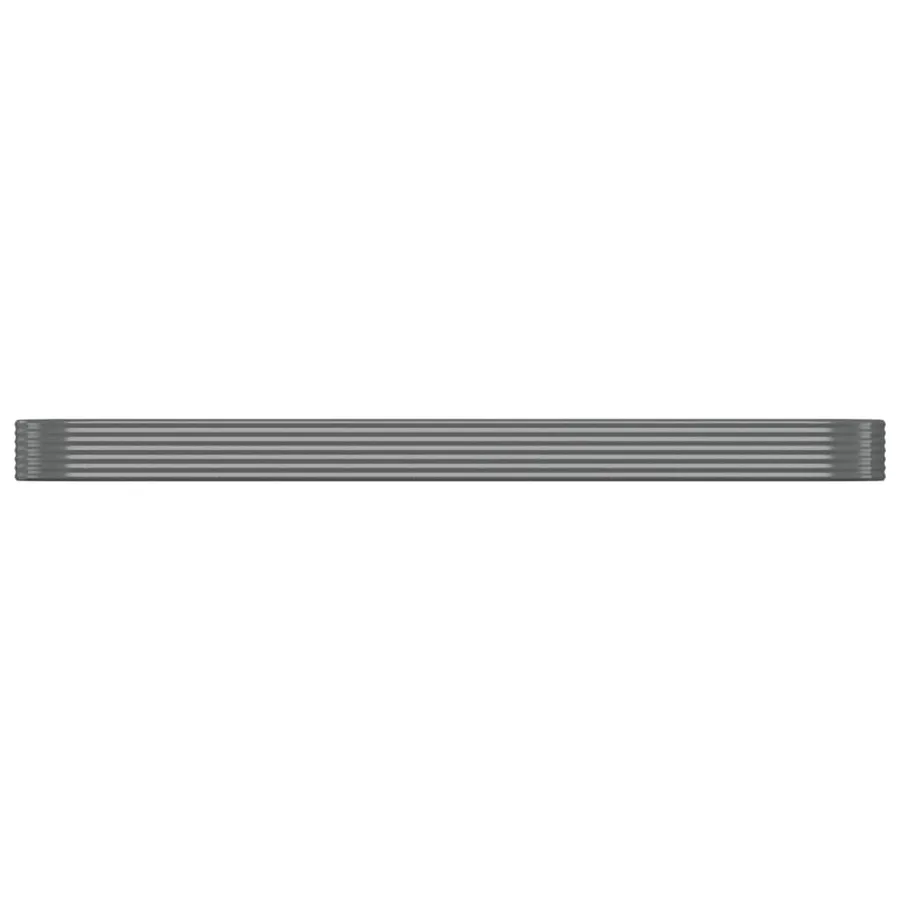 Lit surélevé de jardin Acier galvanisé 507x100x36cm gris - 3