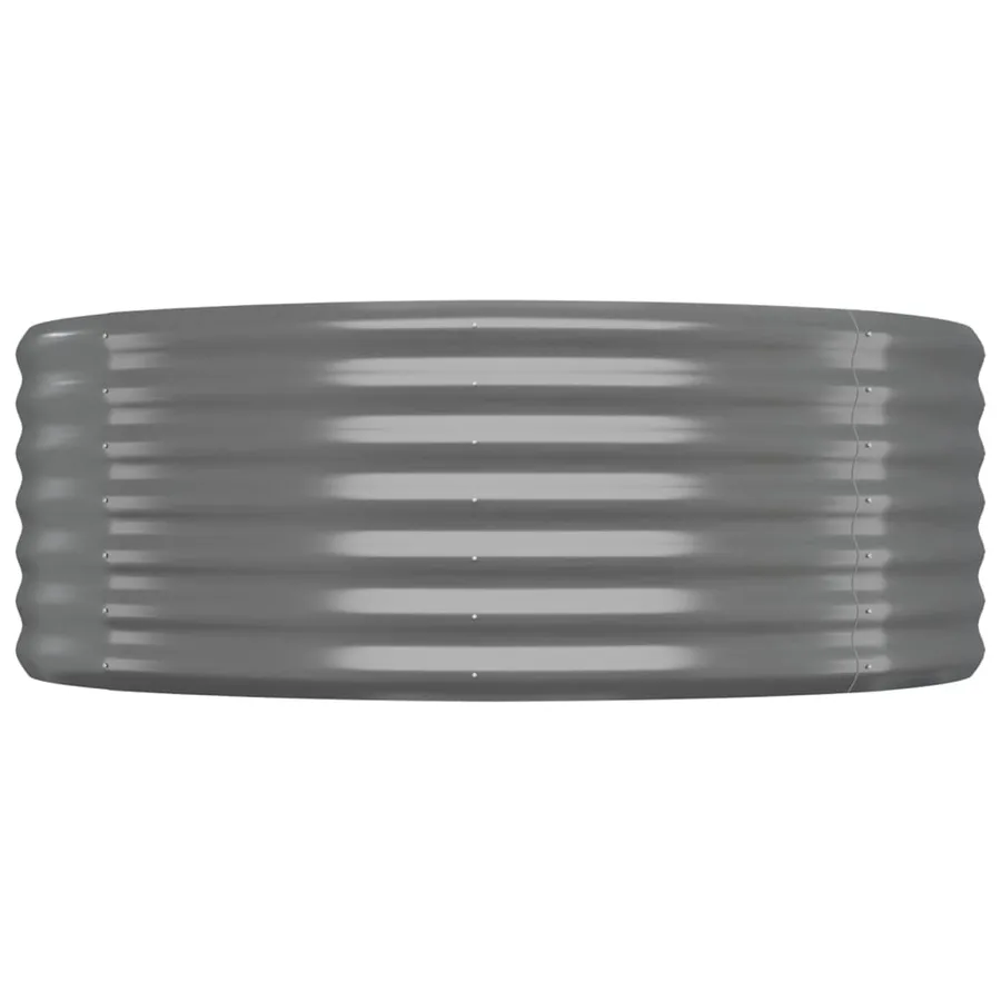 Lit surélevé de jardin Acier galvanisé 507x100x36cm gris - 4