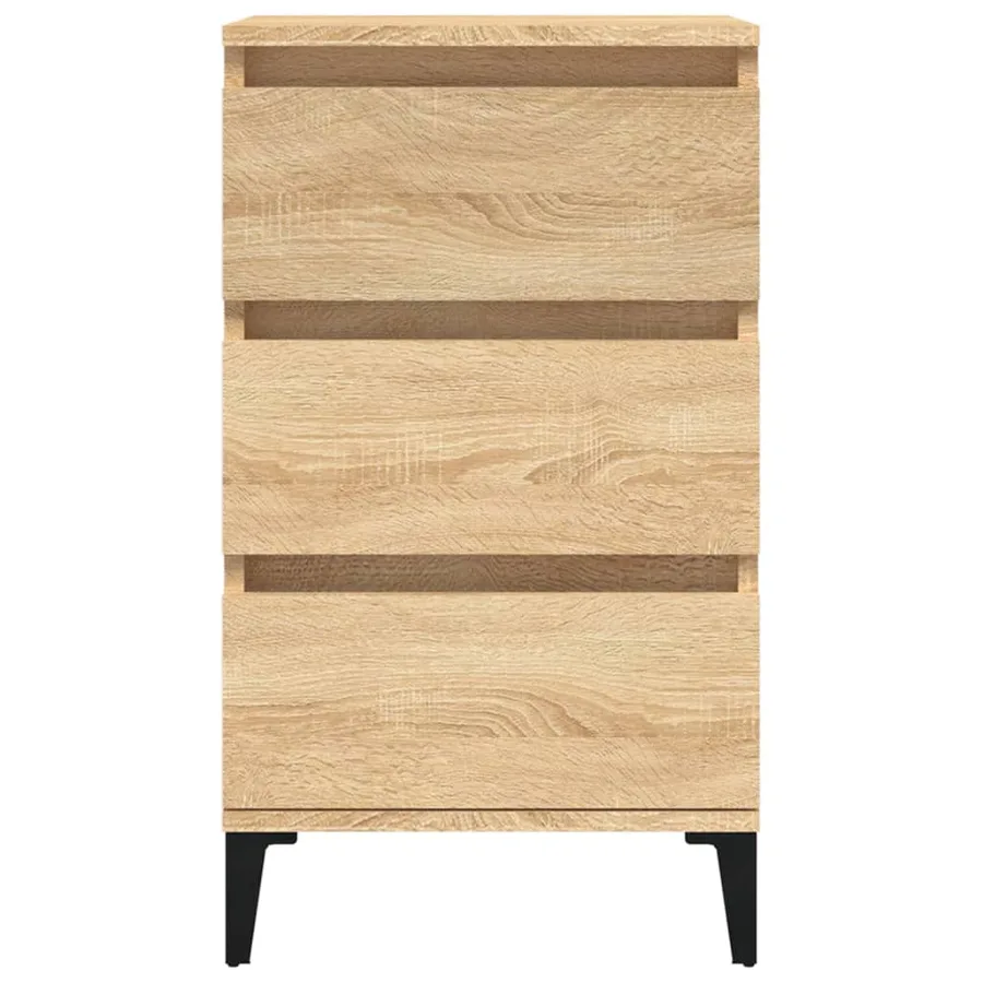 Table de chevet chêne sonoma 40x35x70 cm bois d'ingénierie - 7