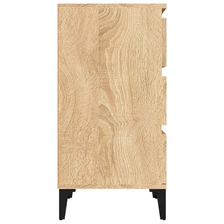 Table de chevet chêne sonoma 40x35x70 cm bois d'ingénierie - 8