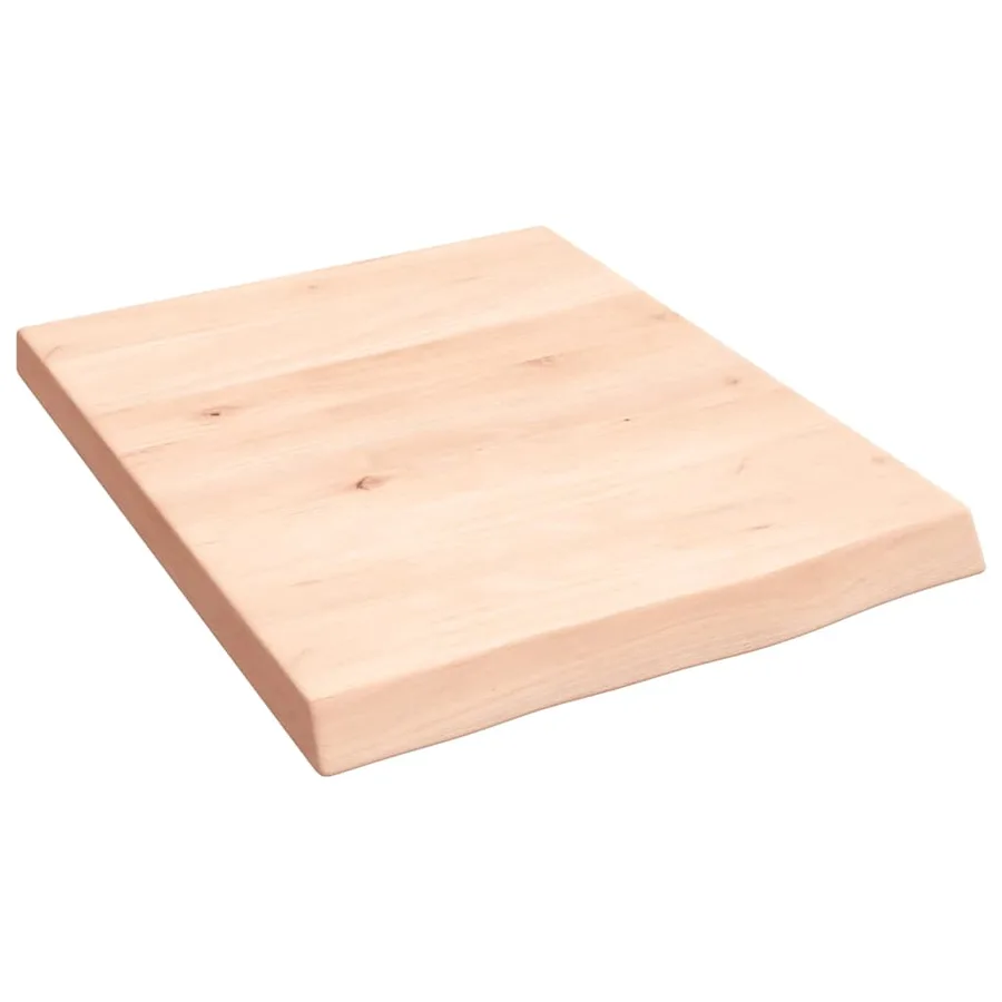 Étagère murale 40x50x(2-4)cm bois de chêne massif non traité - 2