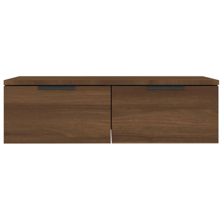 Armoires murales 2pcs Chêne marron 68x30x20cm Bois d'ingénierie - 9