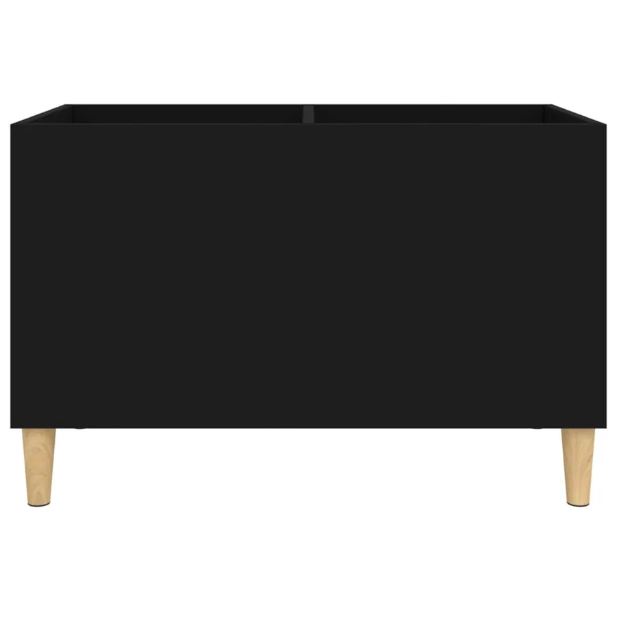 Armoire à disques noir 74,5x38x48 cm bois d'ingénierie - 5