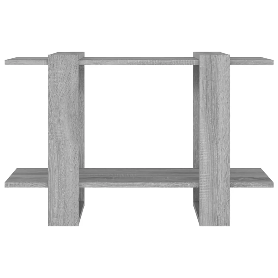 Bibliothèque/Séparateur de pièce Sonoma gris 80x30x51 cm - 5