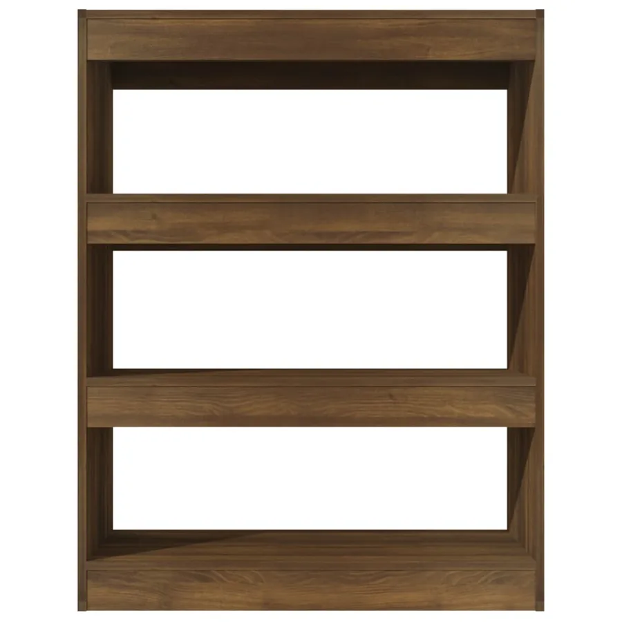 Bibliothèque/Séparateur de pièce chêne marron bois d'ingénierie - 3