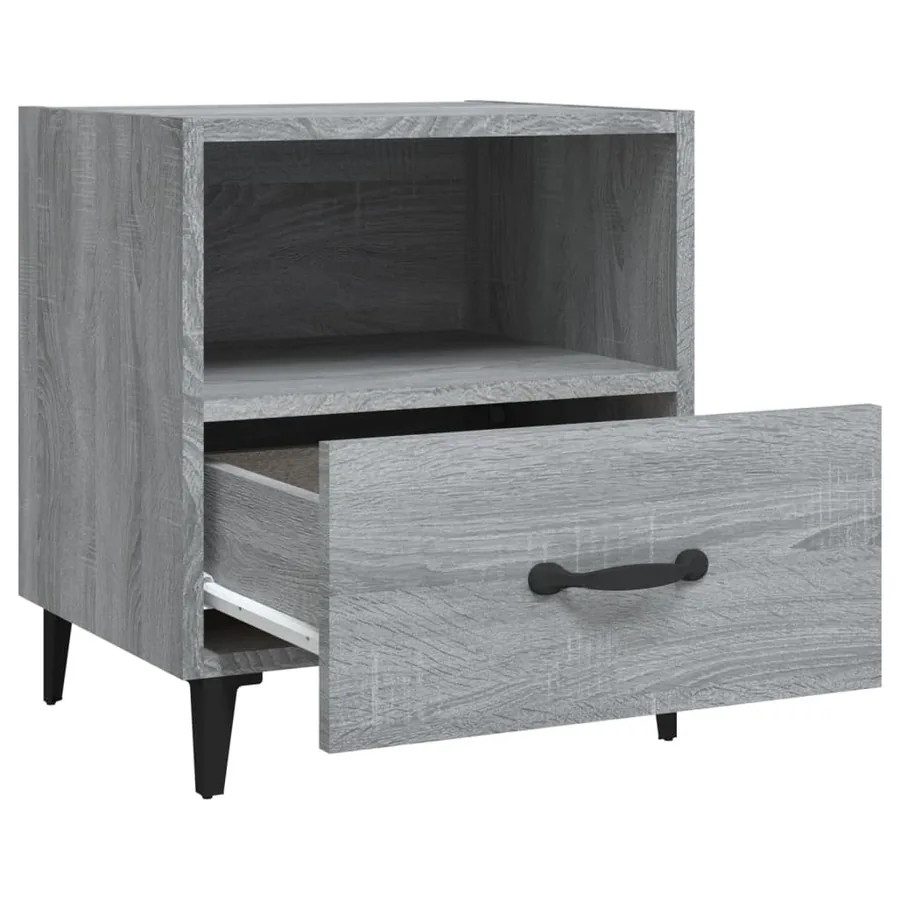 Tables de chevet 2 pcs Sonoma gris Bois d'ingénierie - 6