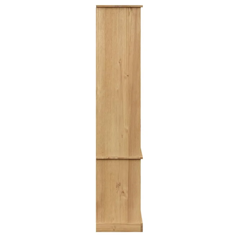 Vitrine en verre VIGO 85x35x170 cm bois massif de pin - 6