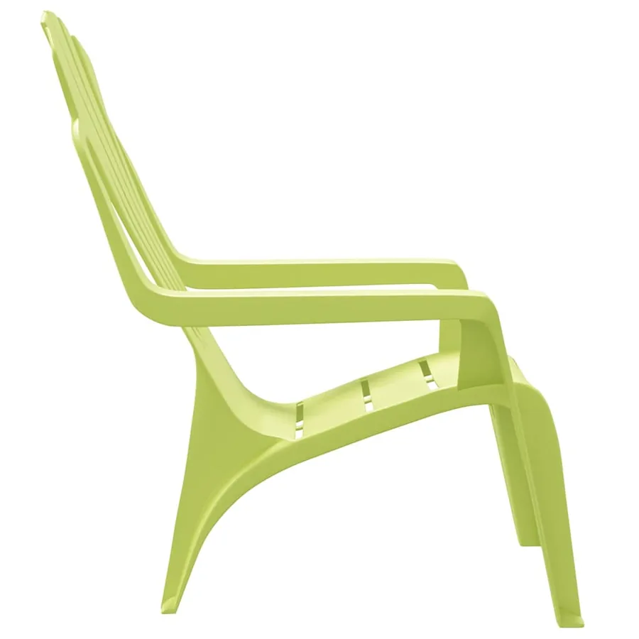 Chaises de jardin pour enfants lot de 2 vert 37x34x44 cm PP - 5