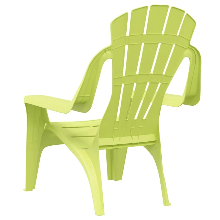 Chaises de jardin pour enfants lot de 2 vert 37x34x44 cm PP - 6